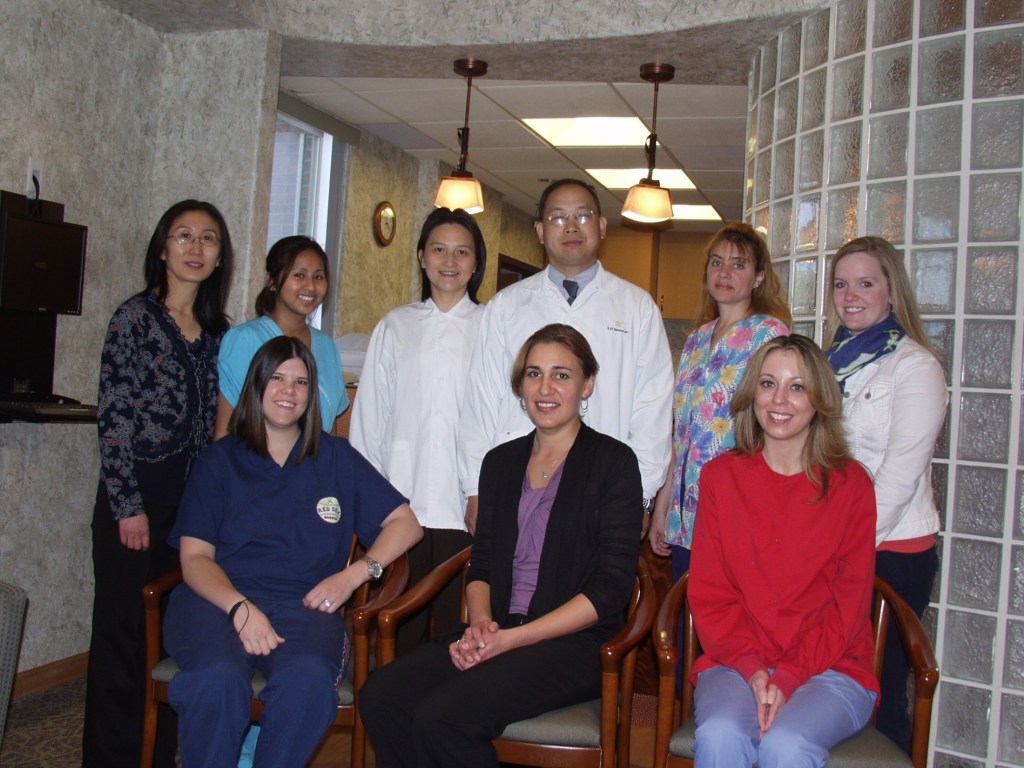Doctors and staff posing for team photo